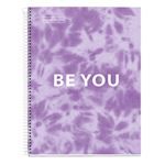 Cuaderno A4 Miquelrius Tie Dye lavanda pautado