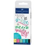 Estuche Faber-Castell Hand Lettering Pitt Artist Pen B 6 rotuladores