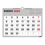 Calendario de pared 2024 Miquelrius Basic A3 Números grandes