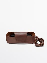 Massimo Dutti - Dame - Etui Til Solbriller I Nappaskind - Brun - 01