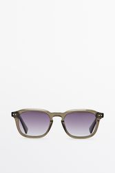 Massimo Dutti - Male - Firkantede Solbriller - Brun - 01