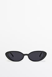 Massimo Dutti - Female - Smalle Solbriller - Sort - 01