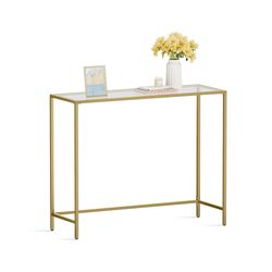 Konsolbord, 100x35x80 cm, Guld