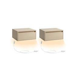 Flytende nattbord, 35x40x18 cm, Beige