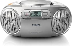 Philips AZ127 -bärbar CD-spelare, silver