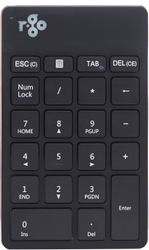 R-Go Numpad Break -nummerplatta med avbrottsmjukvara, Bluetooth, svart