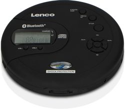 Lenco CD-300 -bærbar CD/MP3-afspiller, sort