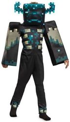 Minecraft Warden Deluxe-kostume, 7-8 år, 127-136 cm