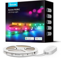 Govee RGBIC Basic Wi-Fi + Bluetooth LED-remsa, 10 m
