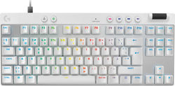 Logitech G Pro X TKL RAPID -trådad gamingtangentbord, vit