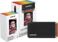 Polaroid Hi-Print Gen 2 -printer + 2 pakker Polaroid Hi-Print -printerpapir, sort