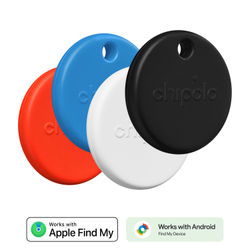 Chipolo POP spårningsenhet 4-pack, svart/vit/blå/röd