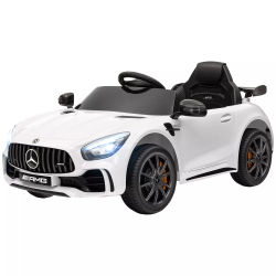 AIYAPLAY Elbil Mercedes-Benz AMG GTR Fdrg: Vit, Material: Plast, 12V, Fdrrkontroll
