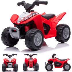 Sun Baby elektrisk quad til børn Honda TRX, rød, 6V 4,5Ah, 30W, 18-36 mdr., op til 25 kg