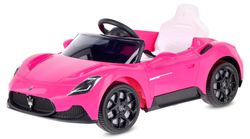 Sun Baby batteridriven bil för barn Maserati GT Cabrio 12V, fjärrkontroll, LED, MP3/USB/Bluetooth, rosa