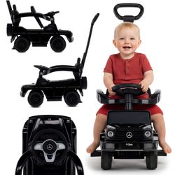 Sun Baby Gåbil Mercedes-Benz G Klasa All-Black, 12 m+, bæreevne op til 25 kg, sort