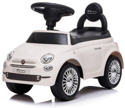 Sun Baby gåbil Fiat 500 Volare, hvid - rat med lyd, opbevaring, rygstøtte, 12m+, 25 kg