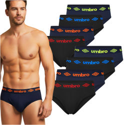 UMBRO underkläder briefs herr, 4 pack bomull stretch fargmix L