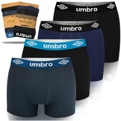 UMBRO underkläder boxershorts herr, 4 pack bomull stretch färgmix xl