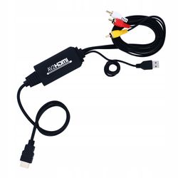 AV-HDMI-muunninadapteri CINCH RCA CVBS EURO-komposiitti