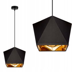 Diamantguldfärgad LED-taklampa i mitten