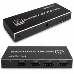 HDMI-SWITCH 2.1 3x1-SWITCH 8K 4K 120HZ 240HZ