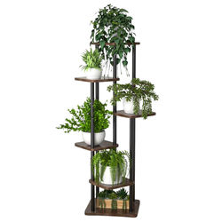 Blomrädd metalstativ stående planteriviera 132 cm