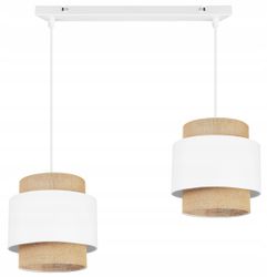 Hänglampa takljuskrona lampskärm boho juta