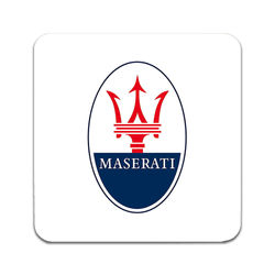 Glasbrikker (2-pak): Maserati, stilrene bordskånere med unikke og levende motiver