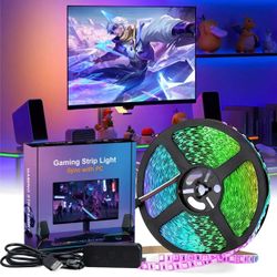 PC SYNC LED RGBIC Lyskæde til Monitor Computerskærm Ambilight 24"
