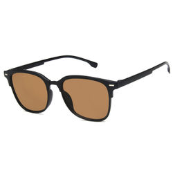 Black Clubmaster solbriller brunt glass + senil ledning