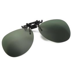 Clip-on Aviator Sunglasses Pilot Glasses Green
