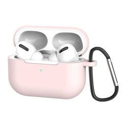 Apple AirPods Pro Case Bærekraftig beskyttelsesveske Silikon rosa