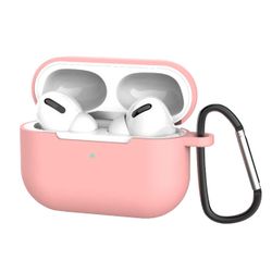 Vaaleanpunainen Apple Airpods Pro Case Shock -Tietty suojatapaus silikoni