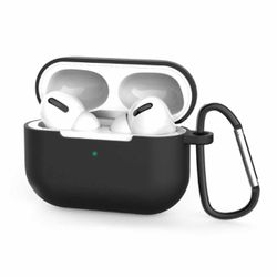Black Apple AirPods Pro Cases Shockproof Beskyttende Case Silicone