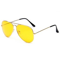 Pilot Solbriller Gull Gult Glass