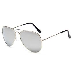 Solbriller pilot sølv speilglass + senil ledning