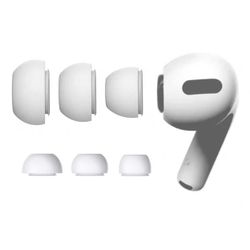 3 -pakk airpods pro øreputer - silikon øre plukker hvitt