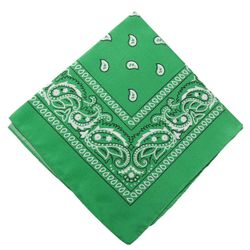 Bandana skjerf sjal snus klut paisley mønster grønn