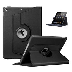 iPad Air 4/5 10.9 "360 ° Smart Shell Case Case PU Leather Black