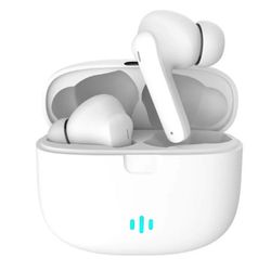 Helt trådløs Pro TWS Bluetooth-stereohodetelefoner USB-C hvit