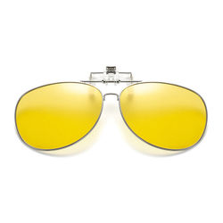 Flip Up Polarized Pilot Clip-On solbriller Metal Night Vision