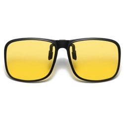 Flip Up Solbriller Clip-On Night Vision Gul
