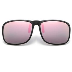 Flip Up solbriller Clip-On rosa speilglass