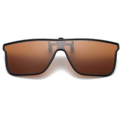 Sport Clip On Solbriller Flip Up Brown