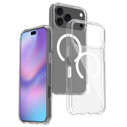 iPhone 17 Pro Magnetisk Mobildeksel Magsafe Kompatibelt Gjennomsiktig