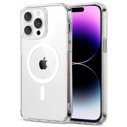 iPhone 15 Pro Magnetisk Mobildeksel Magsafe Kompatibelt Gjennomsiktig