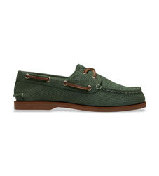 Timberlandtil kvinder. TB0A2Q9XES71 Klassiske grønne bådsko i læder (37.5 W), Fast, Nubuck, Blonder, Casual
