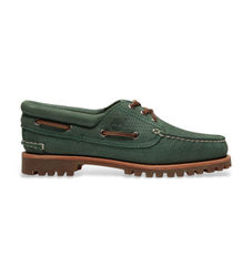 Timberlandtil kvinder. TB0A2GNVES71 Autentiske bådsko i læder, grøn (39 W), Fast, Blonder, Casual
