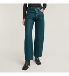 G-Startil kvinder. D25372-D436-G760 Jeans Bowey 3D Boyfriend grøn (28/30), Casual, Denim, Økologisk bomuld, Bæredygtig